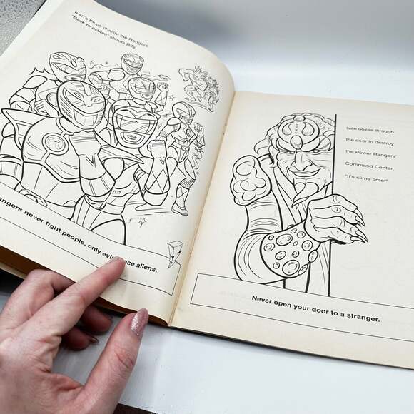 MIGHTY MORPHIN POWER RANGERS ZORDON'S RULES poster and coloring book - Picture 10 of 11